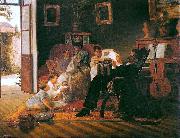 Almeida Junior Adolfo Augusto Pinto with His Family oil painting